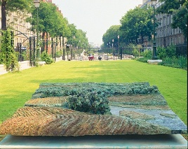 La riviere, 1989. Bronze, boulevard Pereire, Paris